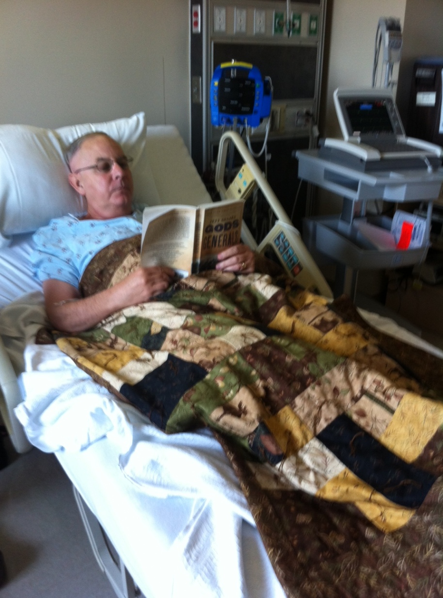 St. James prayer quilt covered Gorman as he began the clinical trial